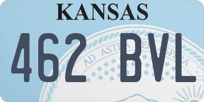 KS license plate 462BVL