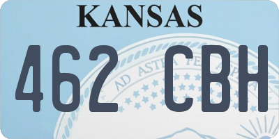 KS license plate 462CBH