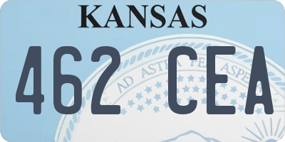KS license plate 462CEA