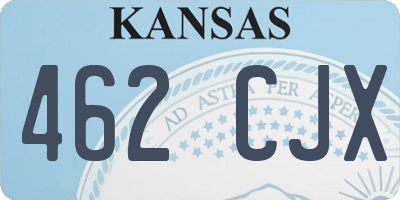 KS license plate 462CJX