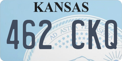 KS license plate 462CKQ