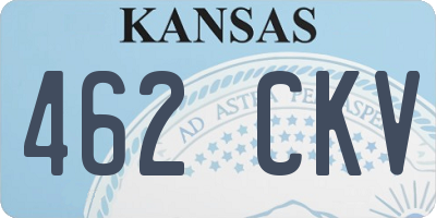 KS license plate 462CKV