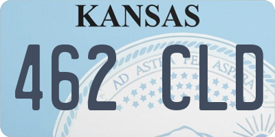 KS license plate 462CLD