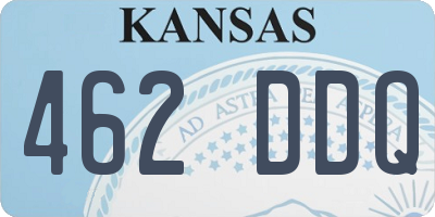 KS license plate 462DDQ