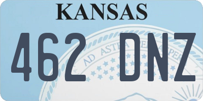 KS license plate 462DNZ