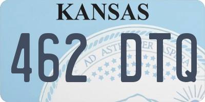 KS license plate 462DTQ