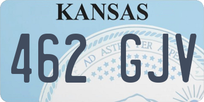 KS license plate 462GJV