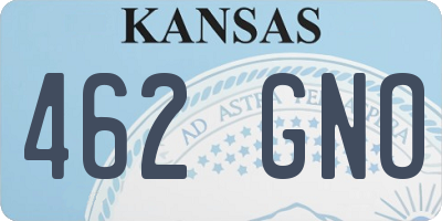 KS license plate 462GNO