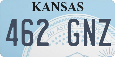 KS license plate 462GNZ