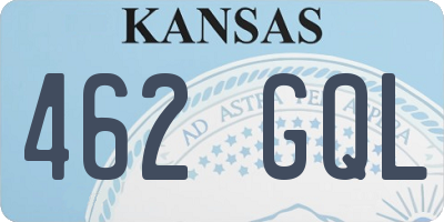KS license plate 462GQL