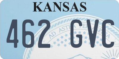 KS license plate 462GVC