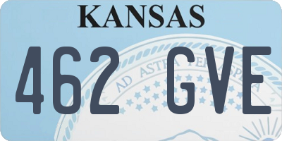 KS license plate 462GVE