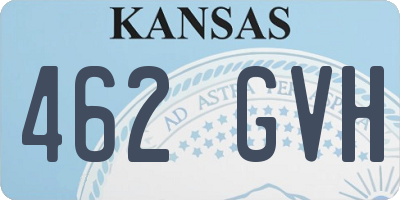 KS license plate 462GVH