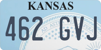 KS license plate 462GVJ