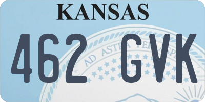 KS license plate 462GVK