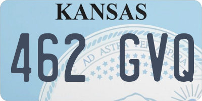KS license plate 462GVQ