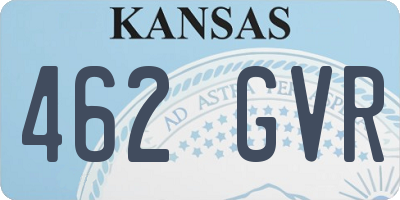 KS license plate 462GVR