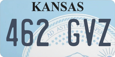 KS license plate 462GVZ