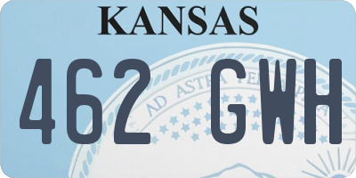 KS license plate 462GWH
