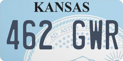 KS license plate 462GWR