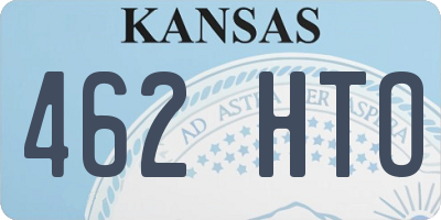 KS license plate 462HTO