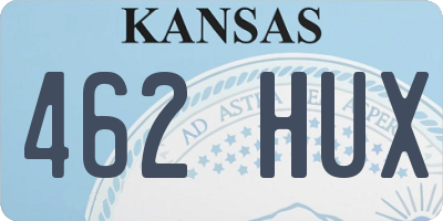 KS license plate 462HUX