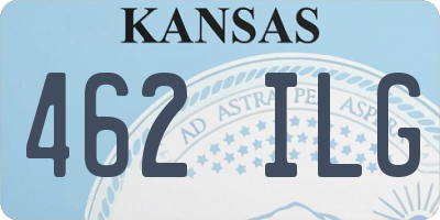 KS license plate 462ILG