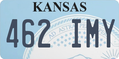 KS license plate 462IMY