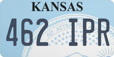 KS license plate 462IPR