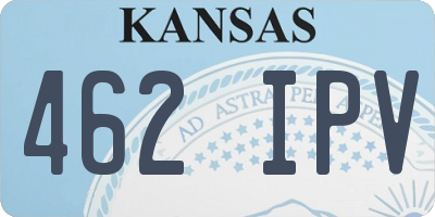 KS license plate 462IPV