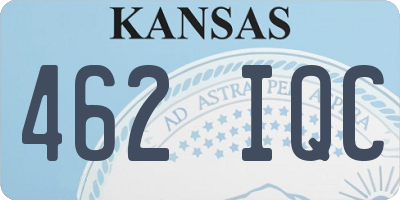 KS license plate 462IQC