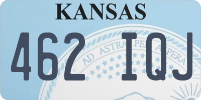 KS license plate 462IQJ