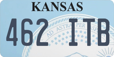KS license plate 462ITB