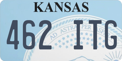 KS license plate 462ITG