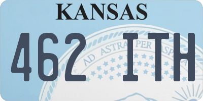 KS license plate 462ITH