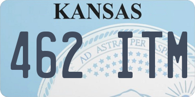 KS license plate 462ITM
