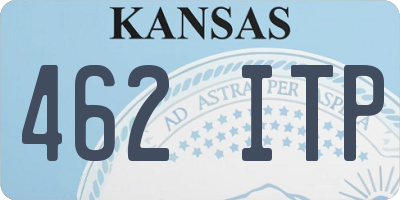 KS license plate 462ITP
