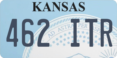 KS license plate 462ITR