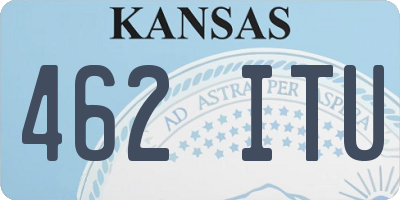 KS license plate 462ITU
