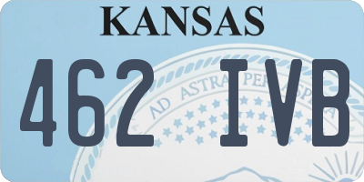 KS license plate 462IVB