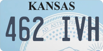 KS license plate 462IVH