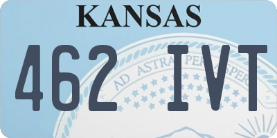KS license plate 462IVT