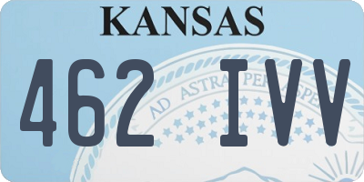 KS license plate 462IVV