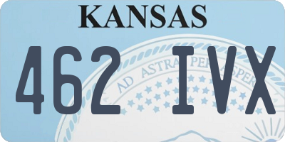 KS license plate 462IVX