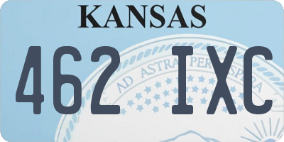 KS license plate 462IXC