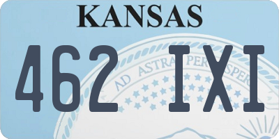 KS license plate 462IXI