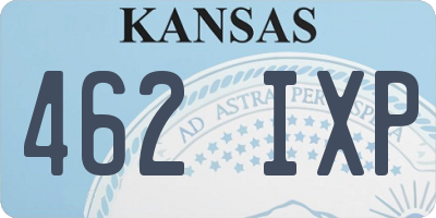 KS license plate 462IXP
