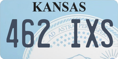 KS license plate 462IXS