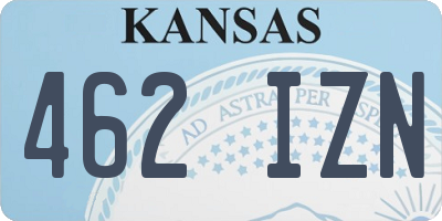 KS license plate 462IZN