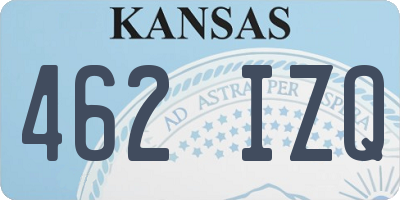 KS license plate 462IZQ